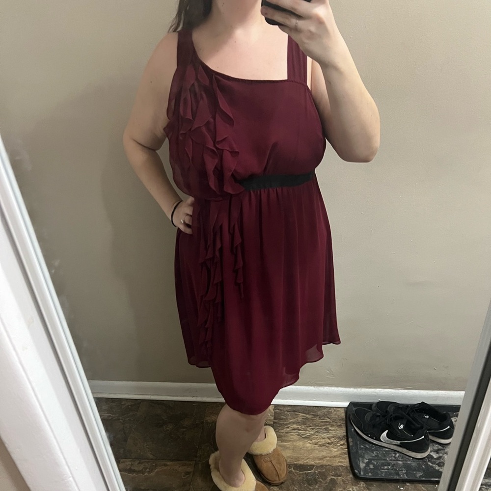 Burgundy Dress